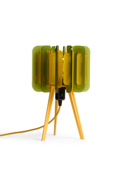 Mini Poppy  - Table Lamp - Sea Glass Green and Saffron Yellow