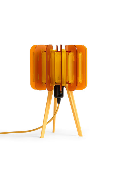 Mini Poppy  - Table Lamp - Burnt Orange & Saffron Yellow