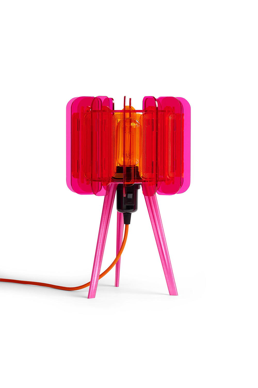 Mini Poppy - Table Lamp - Pink & Orange
