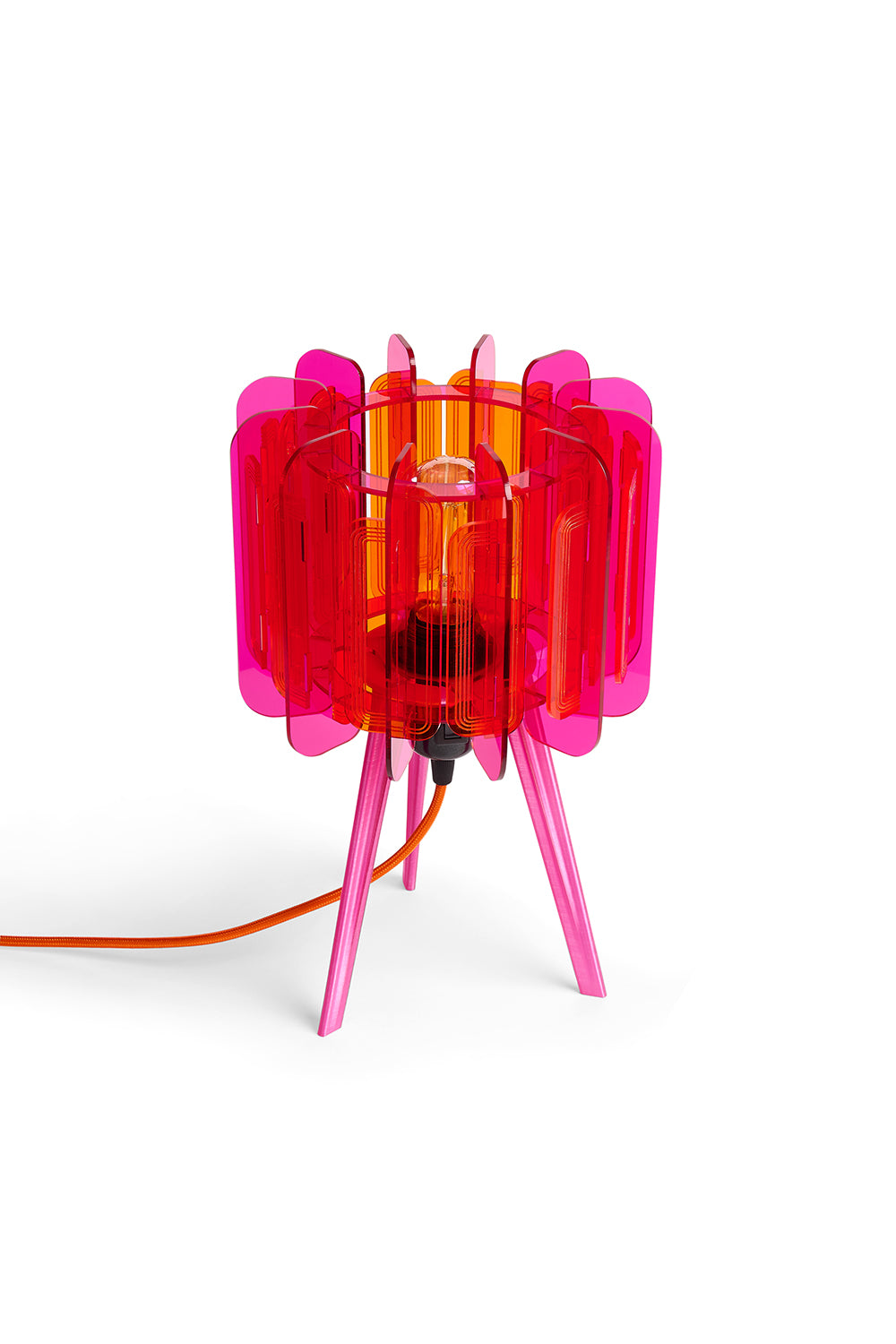 Mini Poppy - Table Lamp - Pink & Orange