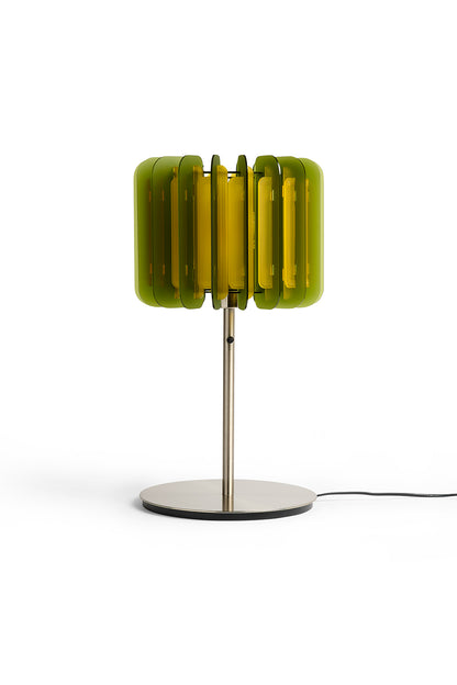 Sea Glass Green And Saffron Yellow Opium Poppy - Pendant or Table Light