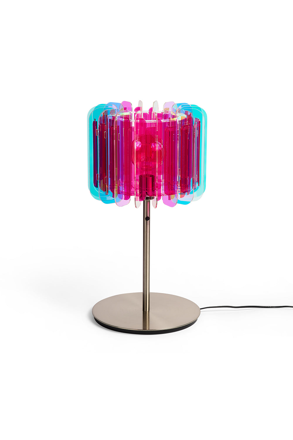 Iridescent And Pink Opium Poppy - Pendant or Table Light