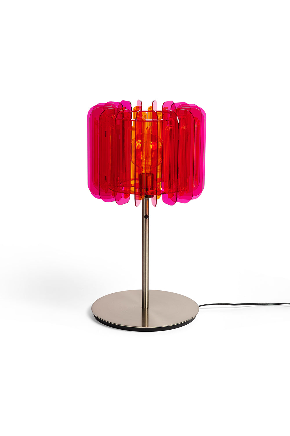 Pink And Orange Opium Poppy - Pendant or Table Light