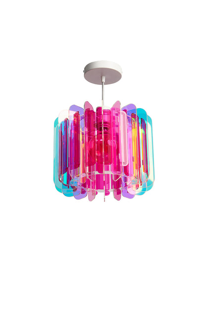 Iridescent And Pink Opium Poppy - Pendant or Table Light