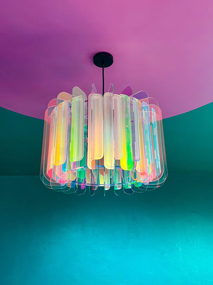 XL Iridescent Opium Poppy - Pendant Light