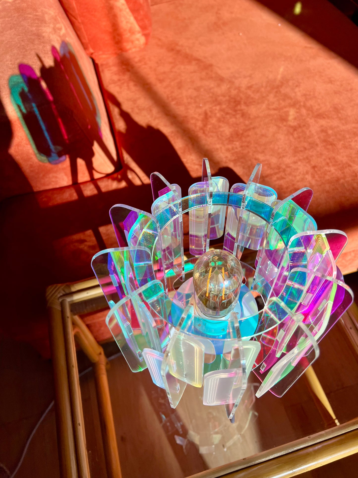 Mini Poppy Table Lamp - Iridescent