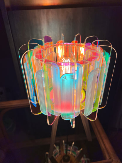 Mini Poppy Table Lamp - Iridescent