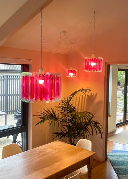 Mini Poppy  - Table Lamp - Iridescent & Pink