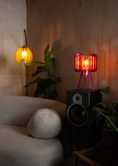Mini Poppy - Table Lamp - Pink & Orange