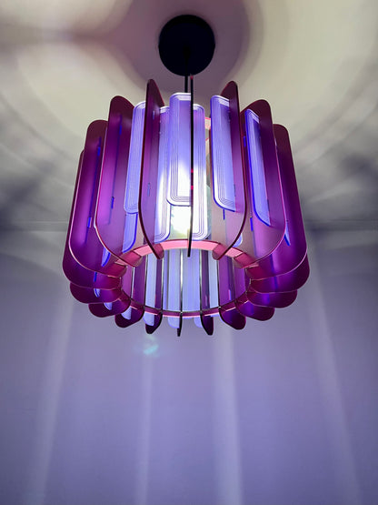 Plum and Violet Opium Poppy _Pendant or Table Lamp