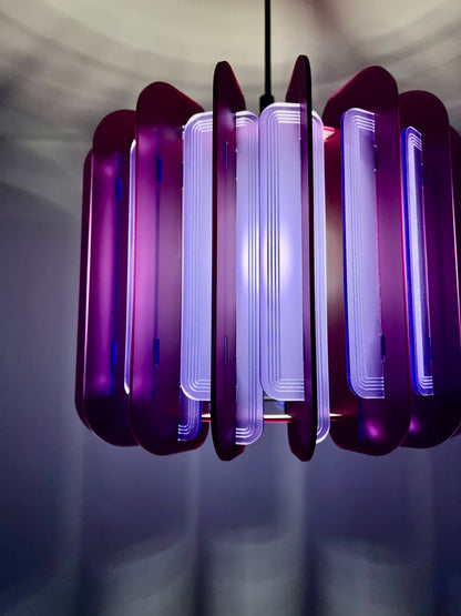 Plum and Violet Opium Poppy _Pendant or Table Lamp