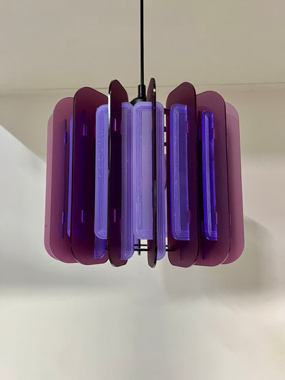 Plum and Violet Opium Poppy _Pendant or Table Lamp