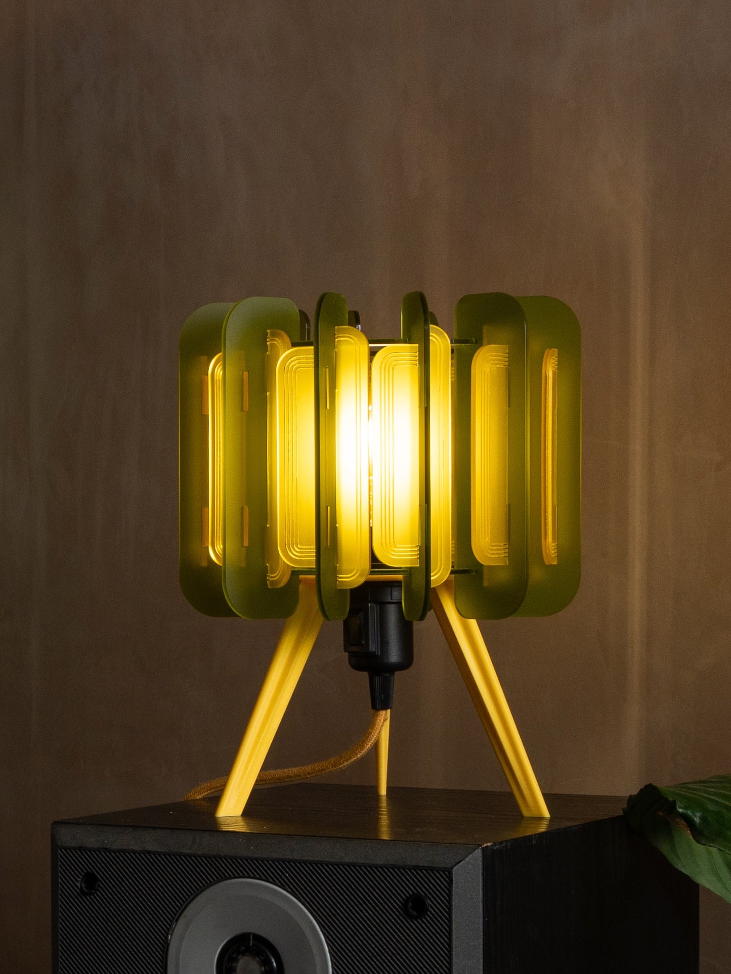 Mini Poppy - Sea Glass Green and Saffron Yellow