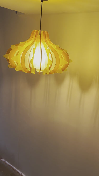 Yellow and Orange Prickly Pear - Pendant Light